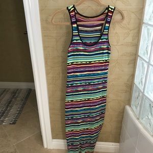 Multicolored tank dress